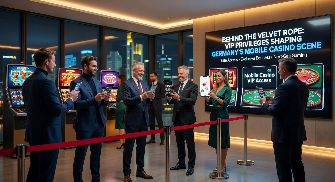 VIP-Spieler am Smartphone mit personalisierten Bonus-Angeboten und exklusiven Event-Einladungen in einem modernen Casino-App-Design
