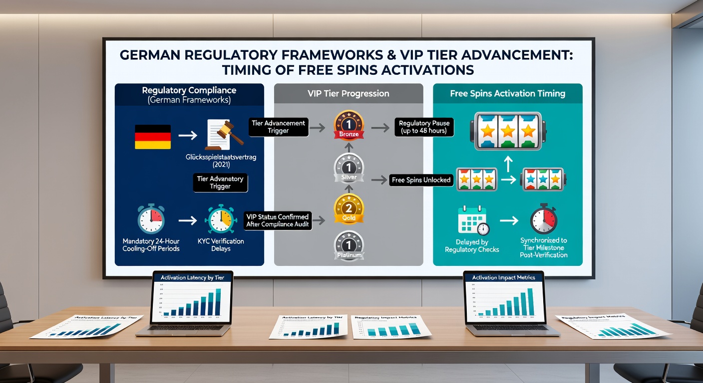 Diagramm zur zeitlichen Abfolge von Free Spins und VIP-Stufen in regulierten deutschen Casino-Apps